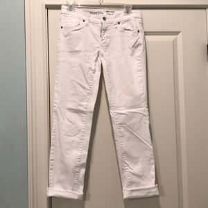 White Merona jeans, size 4, straight fit
